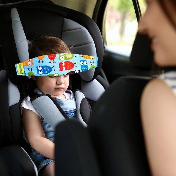 Baby Car Seat Head Support Band Car Organizers Pattern : Owls|Stars|Cars|Big Stars 