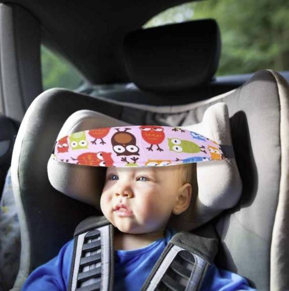 Baby Car Seat Head Support Band Car Organizers Pattern : Owls|Stars|Cars|Big Stars 