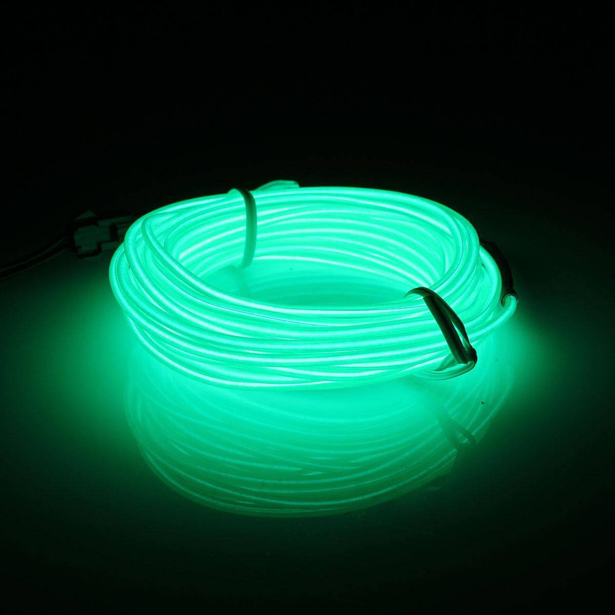 Neon Glow Cable Car Accessories Set : 3 Red Cables|3 Blue Cables|3 Green Cables|3 Yellow Cables 