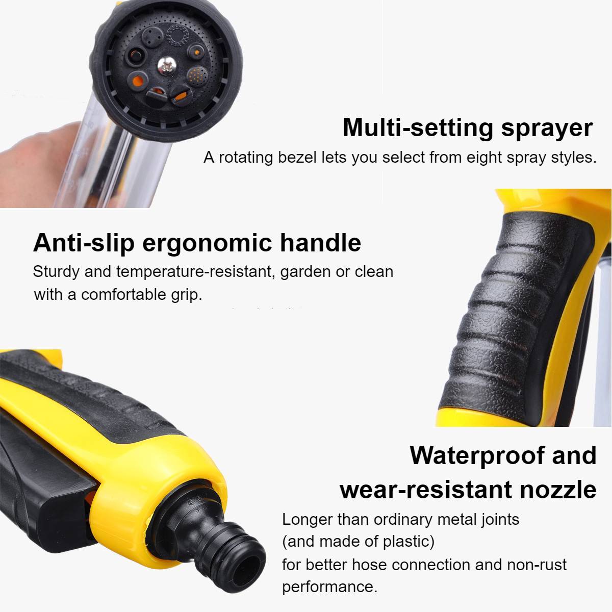 Multi-Purpose Hose Sprayer Nozzle Best Sellers Car Cleaning  