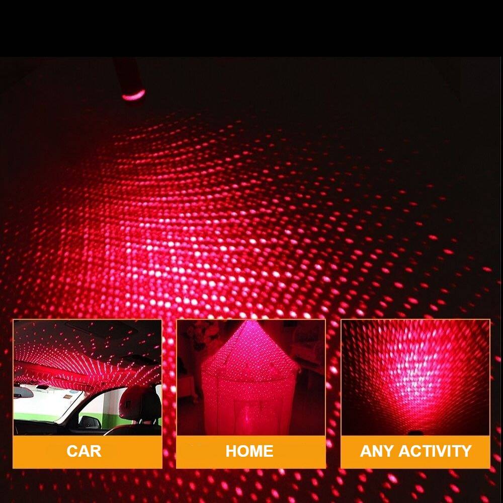 USB Ceiling Night Light Best Sellers Car Accessories Emitting Color : Purple|Pink 